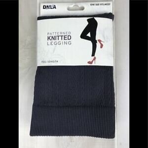 Women's DNLA Sports patterned knitted leggings - One Size